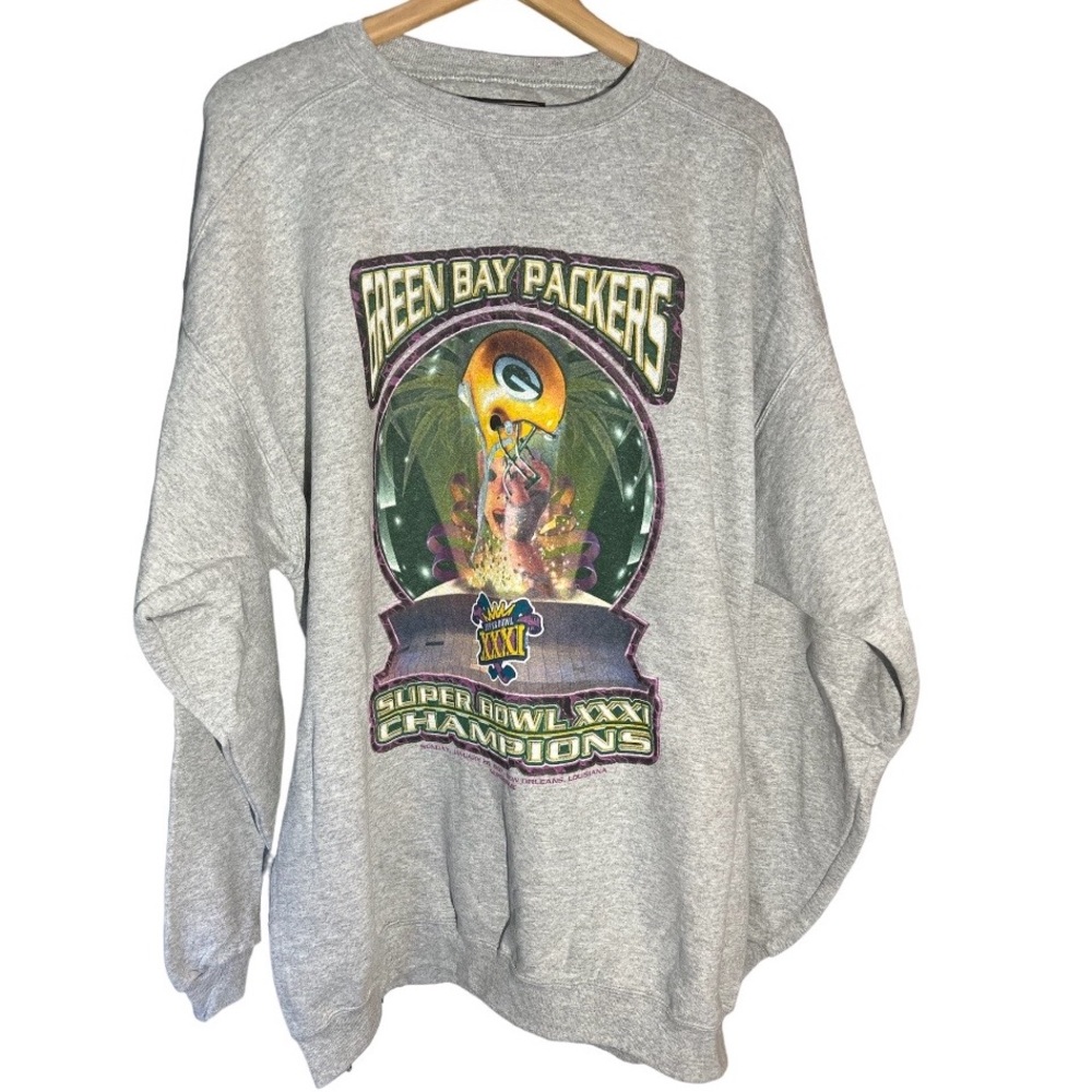 Starter Greenbay Packers XXXI Super Bowl champion sweatshirt Vintage 199… - Picture 3 of 6